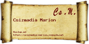 Csizmadia Marion névjegykártya